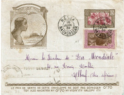 CTN85E - MADAGASCAR ENVELOPPE N°21 MANOA / ELBEUF 16/6/1939 - Brieven En Documenten