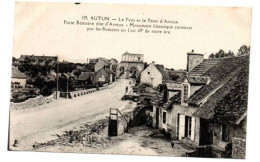 AUTUN LE PONT ET LA PORTE D ARROUX ANIMEE - Autun