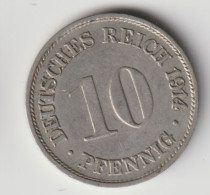 DEUTSCHES REICH 1914 G: 10 Pfennig, KM 12 - 10 Pfennig