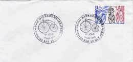 M1  LETTRE PREMIER JOUR VELOCIPEDE MICHAUX - 1970-1979