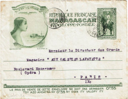 CTN85E - MADAGASCAR ENVELOPPE N°19 TANANARIVE / PARIS 5/10/1939 - Lettres & Documents