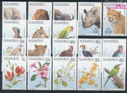 Namibia - Südwestafrika 876C-893C (kompl.Ausg.) Postfrisch 1997 Blumen Und Tiere (10368953 - Namibia (1990- ...)