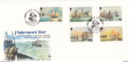 1981 FDC Isle Of Man Fishermen's Year - Isle Of Man