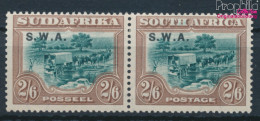 Namibia - Südwestafrika 126-127 Waagerechtes Paar Mit Falz 1927 Aufdruckausgabe (10368950 - Zuidwest-Afrika (1923-1990)