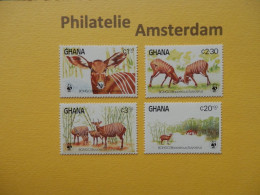 Ghana 1984, WWF FAUNA BONGO: Mi 1060-63, ** - Ungebraucht