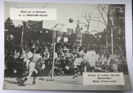 Carte Publicitaire - Basket-ball - Arènes De Lutèce Match France-italie - Laboratoires Prestie-Velox - Autres & Non Classés