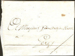 Italy 1803 Dateline Tagliola To Genova  - Full  Letter - 1. ...-1850 Prephilately