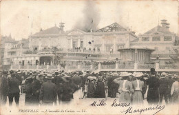 FRANCE - Trouville - L'incendie Du Casino - Animé - Carte Postale Ancienne - Trouville