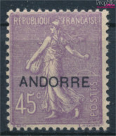 Andorra - Französische Post 12 Mit Falz 1931 Aufdruckausgabe (10368747 - Ongebruikt