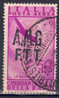 Italien / Triest Zone A - 1947 - 50 Jahre Telegraphie, Nr. 33, Gestempelt / Used - Afgestempeld