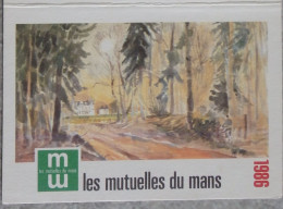 Petit Calendrier Poche 1986 Assurances Les Mutuelles Du Mans Le Mans Sarthe - - Klein Formaat: 1981-90