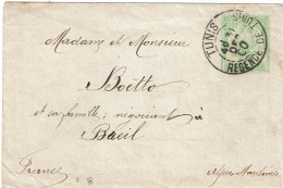 CTN85E - TUNISIE ENVELOPPE N°8 TUNIS / BREIL 31/12/1900 - Storia Postale