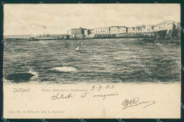Lecce Gallipoli Riviera Della Purità PIEGHINA Postcard Cartolina KF3384 - Lecce