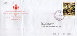 Philatelic Envelope With Stamps Sent From SOVEREIGN MILITARY ORDER OF MALTA To ITALY - Malta (Orden Von)