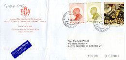 Philatelic Envelope With Stamps Sent From SOVEREIGN MILITARY ORDER OF MALTA To ITALY - Malta (Orden Von)