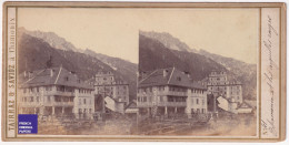 Chamonix Museum Du Mont-Blanc Photo Stéréoscopique 1865 Tairraz & Savioz Alpes Hôtel D'Angleterre Aiguilles Rouges C3-20 - Photos Stéréoscopiques