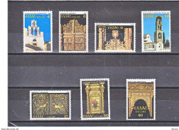 GRECE 1981 CLOCHERS ET ICONOSTASES Yvert 1440-1446, Michel 1462-1468 NEUF** MNH Cote 3 Euros - Unused Stamps