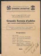 German NSDAP - KdF Kraft Durch Freude -1938 FASCISM-NAZI FRIENDSHIP DANCE PROGRAM - TWO LANGUAGES -NAZI And FASCIST LOGO - Documents Historiques