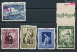 Liechtenstein Postfrisch Gemälde 1952 Gemälde, Schloss, Kirche Bendern  (10377389 - Nuevos