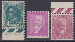 FRANCE SERIE CELEBRITES N° 291/293 NEUVE ** GOMME SANS CHARNIERE - COTE 155 € - Unused Stamps