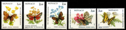 Monaco 1984 - Mi.Nr. 1624 - 1628 - Postfrisch MNH - Tiere Animals Schmetterlinge Butterflies - Vlinders