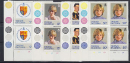 Tristan Da Cunha 1982 Diana 21st Birthday 4v Bl Of 4** Mnh  (TDC178C) - Tristan Da Cunha