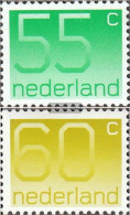 Netherlands 1183A-1184A (complete Issue) Unmounted Mint / Never Hinged 1981 Clear Brands: Numbers - Nuevos