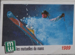 Petit Calendrier Poche 1989 Assurances Les Mutuelles Du Mans Le Mans Sarthe - La Ferté Bernard - Formato Piccolo : 1981-90