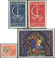 France 1556-1557,1558,1559 (complete Issue) Unmounted Mint / Never Hinged 1966 Europe, Mint, Art - Unused Stamps