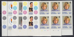 Tristan Da Cunha 1982 Diana 21st Birthday 4v Bl Of 6 ** Mnh  (TDC178D) - Tristan Da Cunha