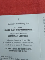 Doodsprentje Emiel Van Cauwenberghe / Hamme 24/5/1924 - 4/9/1992 ( Gabriëlle Vermeire ) - Religión & Esoterismo