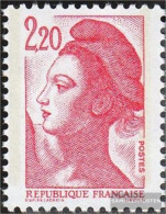 France 2510A II, Thicker Foot The 2 Unmounted Mint / Never Hinged 1985 Freedom - Unused Stamps