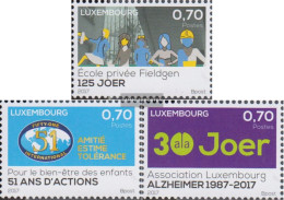 Luxembourg 2122-2124 (complete Issue) Unmounted Mint / Never Hinged 2017 Private Mädchengymnasium - Unused Stamps