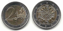 2 Euro, 2023, Karl Der Große, Prägestätte (A), Vz, Sehrgut Erhaltene Umlaufmünze - Germany