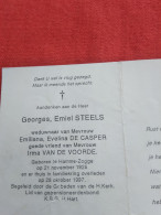 Doodsprentje Georges Emiel Steels / Hamme Zogge 21/11/1925 - 28/10/1997( Emiliana Evelina De Casper / Irma Van De Voorde - Religion & Esotérisme