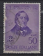 Italy 1942  Gioacchino Rossini (o) Mi.640 - Used