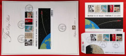 2004-TINTIN ET LUNE- 1FDS - 1 FEUILLET - 1 FDC - 2001-2010