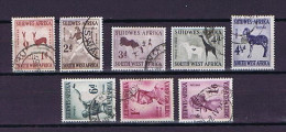 SWA 1954: 8 Diff. Used, Gestempelt - Zuidwest-Afrika (1923-1990)