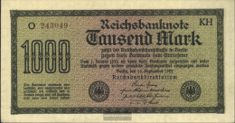 German Empire Rosenbg: 75i, Watermark Mäander Brown Kontrollnummer Used (III) 1922 1.000 Mark - 1.000 Mark