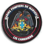 Ecusson PVC BMP MARINS POMPIERS MARSEILLE CIS CANEBIERE 2 - Feuerwehr