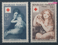 Frankreich 1032-1033 (kompl.Ausg.) Postfrisch 1954 Rotes Kreuz (10387595 - Nuovi