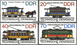 DDR 3015-3018 (complete.issue) Unmounted Mint / Never Hinged 1986 Trams - Nuovi