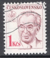 Czechoslovakia 1988 Single Stamp To Celebrate The 75th Anniversary Of The Birth Of President Husak In Fine Used - Usados
