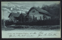 Mondschein-AK Krapina-Töplitz, Villa Mit Anlagen  - Kroatien