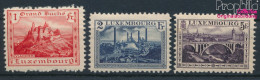 Luxemburg 134-136 (kompl.Ausg.) Postfrisch 1921 Freimarken: Landschaften (10368817 - Unused Stamps