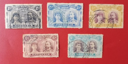 Rhodesia BSAC 1910 Double Heads 2d To 1/- Set FU - Südrhodesien (...-1964)