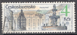 Czechoslovakia 1988 Single Stamp To Celebrate Praga '88 International Stamp Exhibition - Prague Fountains In Fine Used - Used Stamps