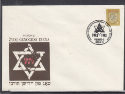 LITHUANIA 1993 Cover Special Cancel Judaica #LTV220 - Lithuania