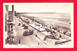 F-44-La Baule-25PH27 Vue Générale De La Plage Vers Pornichet, Vue Prise De L'hôtel Adriana, Vieilles Voitures, Cpa BE - La Baule-Escoublac