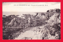 F-44-Le Pouliguen-11PH30 Les Brisants De La Grande Côte, Quelques Villas Au Loin, Cpa BE - Le Pouliguen